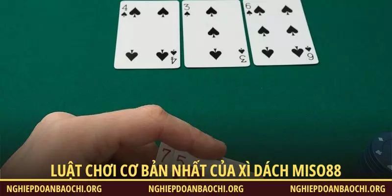 Luật chơi cơ bản nhất của Xì Dách Miso88
