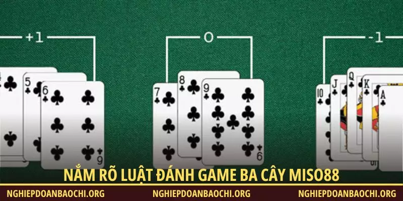 Nắm rõ luật đánh game Ba Cây Miso88